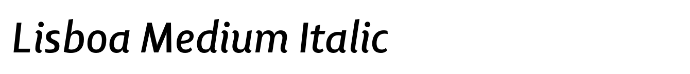 Lisboa Medium Italic